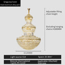 GobekUsa Crystal Chandelier: Elegant Lighting for Home, Villa, Hotel Lobby