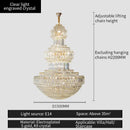 GobekUsa Crystal Chandelier: Elegant Lighting for Home, Villa, Hotel Lobby
