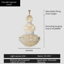 GobekUsa Crystal Chandelier: Elegant Lighting for Home, Villa, Hotel Lobby