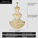 GobekUsa Crystal Chandelier: Elegant Lighting for Home, Villa, Hotel Lobby
