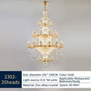 GobekUsa Crystal Chandelier: Elegant Lighting for Living Room, Dining Room, Bedroom, and Hotel