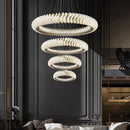 GobekUsa Crystal Chandelier: Elegant Living & Dining Room Pendant Lighting