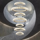 GobekUsa Crystal Chandelier: Elegant Living & Dining Room Pendant Lighting
