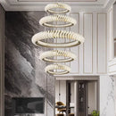 GobekUsa Crystal Chandelier: Elegant Living & Dining Room Pendant Lighting