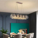 GobekUsa Crystal Chandelier: Elegant Living Room & Bedroom Pendant Light