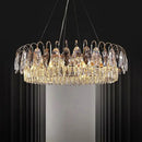 GobekUsa Crystal Chandelier: Elegant Living Room & Bedroom Pendant Light