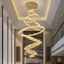 GobekUsa Crystal Chandelier: Elegant Living Room & Stair Pendant Light