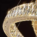 GobekUsa Crystal Chandelier: Elegant Living Room & Stair Pendant Light
