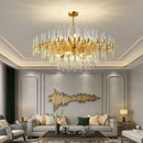 GobekUsa Crystal Chandelier: Elegant Luxury Pendant Lighting for Home, Restaurant & Hotel