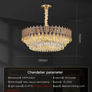 GobekUsa Crystal Chandelier: Elegant & Modern Bedroom & Living Room Lighting