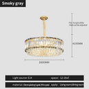 GobekUsa Crystal Chandelier: Elegant Modern Lighting for Living Room, Bedroom, and Restaurant.