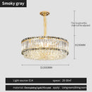 GobekUsa Crystal Chandelier: Elegant Modern Lighting for Living Room, Bedroom, and Restaurant.