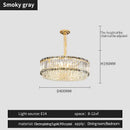 GobekUsa Crystal Chandelier: Elegant Modern Lighting for Living Room, Bedroom, and Restaurant.