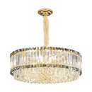 GobekUsa Crystal Chandelier: Elegant Modern Lighting for Living Room, Bedroom, and Restaurant.