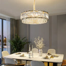 GobekUsa Crystal Chandelier: Elegant Modern Lighting for Living Room, Bedroom, and Restaurant.
