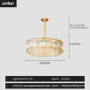 GobekUsa Crystal Chandelier: Elegant Modern Lighting for Living Room, Bedroom, and Restaurant.
