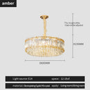 GobekUsa Crystal Chandelier: Elegant Modern Lighting for Living Room, Bedroom, and Restaurant.