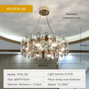 GobekUsa Crystal Chandelier: Elegant Nordic Design for Living, Dining, Bedroom