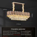GobekUsa Crystal Chandelier: Elegant Post-Modern Living Room & Bedroom Lighting