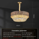 GobekUsa Crystal Chandelier: Elegant Post-Modern Living Room & Bedroom Lighting