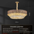 GobekUsa Crystal Chandelier: Elegant Post-Modern Living Room & Bedroom Lighting