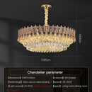 GobekUsa Crystal Chandelier: Elegant Post-Modern Living Room & Bedroom Lighting