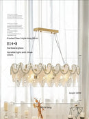 GobekUsa Crystal Chandelier: Elegant Retro Lighting for Bedroom, Dining, Living Room & Cloakroom