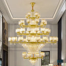 GobekUsa Crystal Chandelier: Elegant Retro Lighting for Living Room, Bedroom, and Dining Area