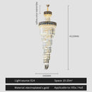 GobekUsa Crystal Chandelier: Elegant Villa Living Room Lighting