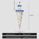 GobekUsa Crystal Chandelier: Elegant Villa Living Room Lighting
