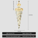 GobekUsa Crystal Chandelier: Elegant Villa Living Room Lighting