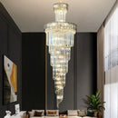 GobekUsa Crystal Chandelier: Elegant Villa Living Room Lighting