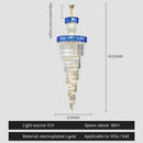 GobekUsa Crystal Chandelier: Elegant Villa Living Room Lighting