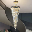 GobekUsa Crystal Chandelier: Elegant Villa Living Room Lighting