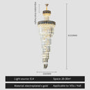 GobekUsa Crystal Chandelier: Elegant Villa Living Room Lighting