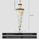 GobekUsa Crystal Chandelier: Elegant Villa Living Room Lighting