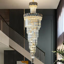 GobekUsa Crystal Chandelier: Elegant Villa Living Room Lighting