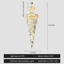 GobekUsa Crystal Chandelier: Elegant Villa Living Room Lighting
