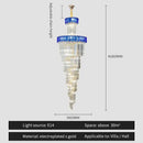 GobekUsa Crystal Chandelier: Elegant Villa Living Room Lighting