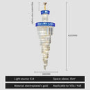 GobekUsa Crystal Chandelier: Elegant Villa Living Room Lighting