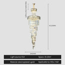 GobekUsa Crystal Chandelier: Elegant Villa Living Room Lighting