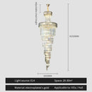 GobekUsa Crystal Chandelier: Elegant Villa Living Room Lighting