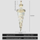 GobekUsa Crystal Chandelier: Elegant Villa Living Room Lighting