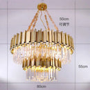 GobekUsa Crystal Chandelier: Elegant Villa Pendant Lights for Living Room and Bedroom