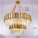 GobekUsa Crystal Chandelier: Elegant Villa Pendant Lights for Living Room and Bedroom