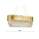 GobekUsa Crystal Chandelier: Elegant Villa Pendant Lights for Living Room and Bedroom