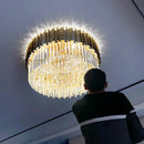 GobekUsa Crystal Chandelier: Elegant Villa Pendant Lights for Living Room and Bedroom