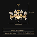 GobekUsa Crystal Chandelier: European Elegance for Living, Dining & Bedroom