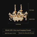 GobekUsa Crystal Chandelier: European Elegance for Living, Dining & Bedroom