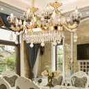 GobekUsa Crystal Chandelier: European Elegance for Living, Dining & Bedroom